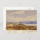Het Great Salt Lake, Utah Briefkaart (Voorkant / Achterkant)