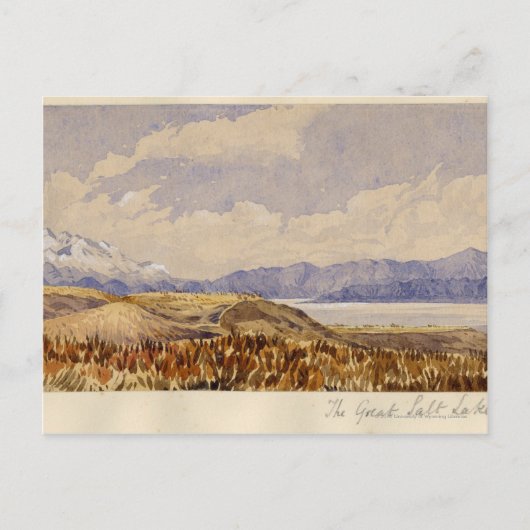 Het Great Salt Lake, Utah Briefkaart (Voorkant)