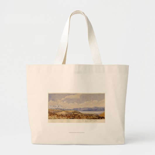 Het Great Salt Lake, Utah Grote Tote Bag (Voorkant)