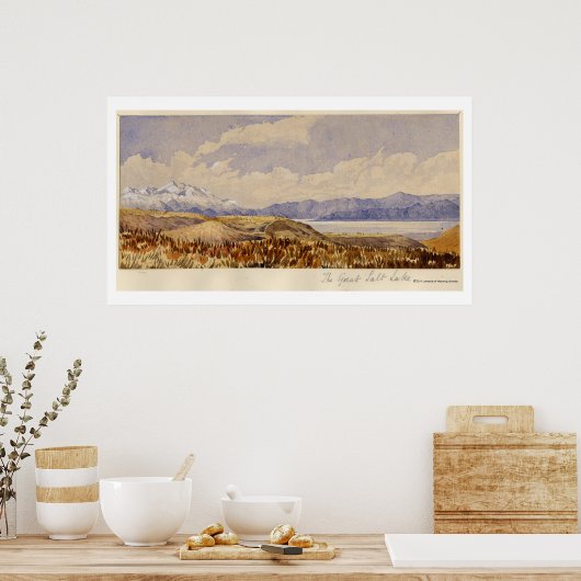 Het Great Salt Lake, Utah Poster (Keuken)
