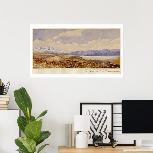 Het Great Salt Lake, Utah Poster (Thuiskantoor)