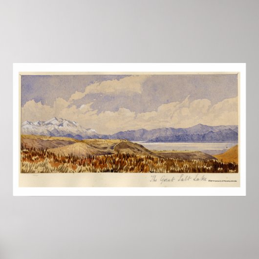 Het Great Salt Lake, Utah Poster (Voorkant)