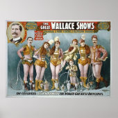 Het Great Wallace Show  Circus Poster (Voorkant)