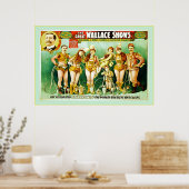 Het Great Wallace-Show ~  Circus-Poster Poster (Keuken)