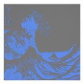 Het Great Wave Blue & Grey Poster (Voorkant)