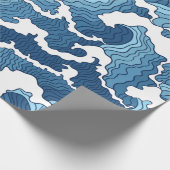 Het Great Wave Blue Pattern Cadeaupapier (Hoek)