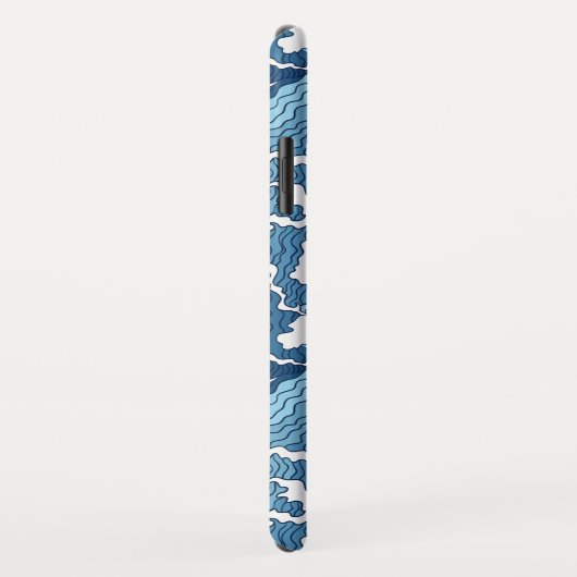 Het Great Wave Blue Pattern Case-Mate iPhone Case (Achterkant/rechts)