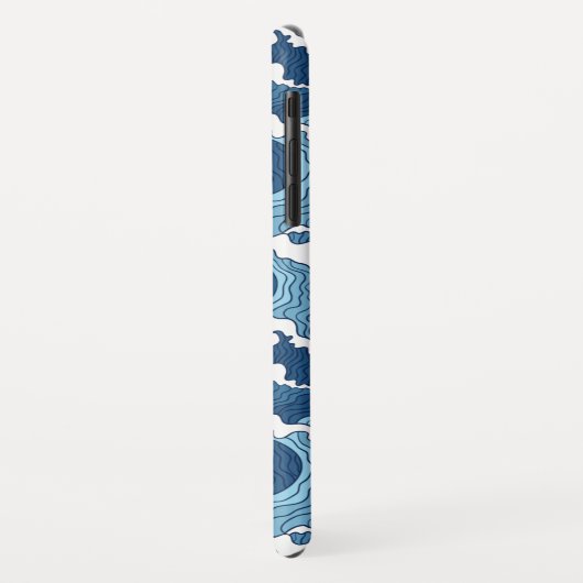 Het Great Wave Blue Pattern Case-Mate iPhone Case (Achterkant/links)
