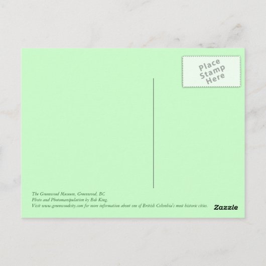 Het Greenwood Museum Briefkaart (Achterkant)