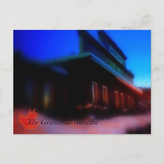 Het Greenwood Museum Briefkaart (Voorkant)