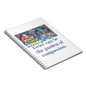 Het grief kan de tuin zijn - de compassie citaat notitieboek (Rechterzijde)