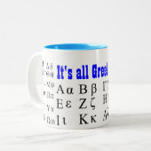 Het Grieks voor mij mok (Voorkant links)