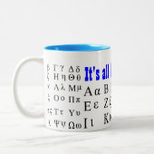 Het Grieks voor mij mok (Links)