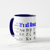 Het Grieks voor mij mok (Voorkant links)