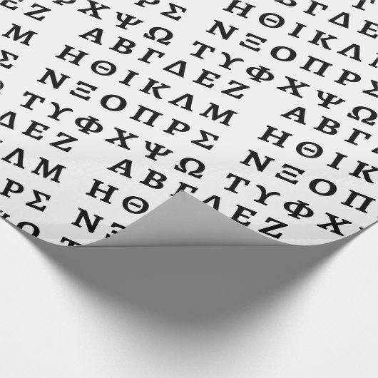 Het Griekse alfabet Cadeaupapier (Hoek)