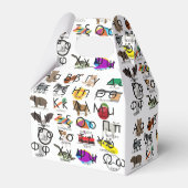 Het Griekse alfabet schrijft woorden en Afbeelding Bedankdoosjes (Voorkant Zijde)