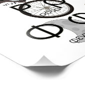 Het Griekse alfabet schrijft woorden en Afbeelding Foto Afdruk (Hoek)