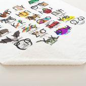 Het Griekse alfabet schrijft woorden en Afbeelding Sherpa Deken (3/4)