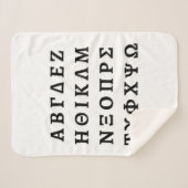 Het Griekse alfabet Sherpa Deken (Voorkant (horizontaal))