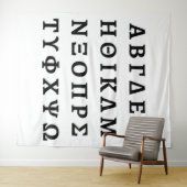 Het Griekse alfabet Wandkleed (In Situ (horizontaal))