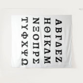 Het Griekse alfabet Wandkleed (Voorkant (horizontaal))