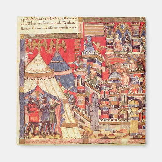 Het Griekse kamp en de Trojaanse stad Magneet (Voorkant)