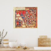 Het Griekse kamp en de Trojaanse stad Poster (Keuken)