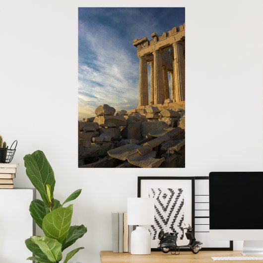 Het Griekse Parthenon van het Zuiden Poster (Thuiskantoor)