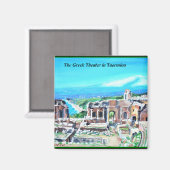 Het Griekse theater in Taormina - Magnet (Voorkant / Achterkant)