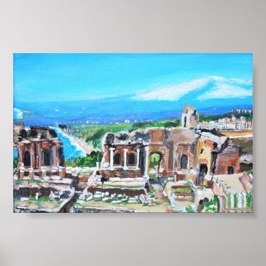 Het Griekse theater op Sicilië - Poster (Voorkant)