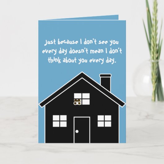 Het GRIEZELIGE Denken aan u Kaart (Voorkant)