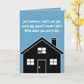 Het GRIEZELIGE Denken aan u Kaart (Gele Bloem)