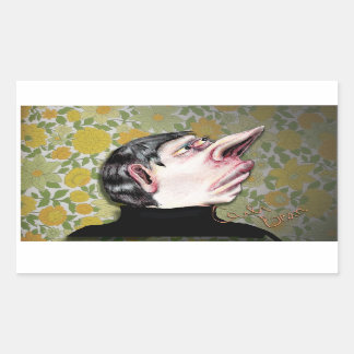 Het griezelige Man van Carla Bean Rechthoekige Sticker