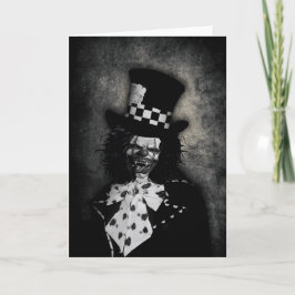 Het griezelige Wenskaart van de Clown Kaart