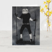 Het griezelige Wenskaart van de Hefboom Kaart (Gele Bloem)