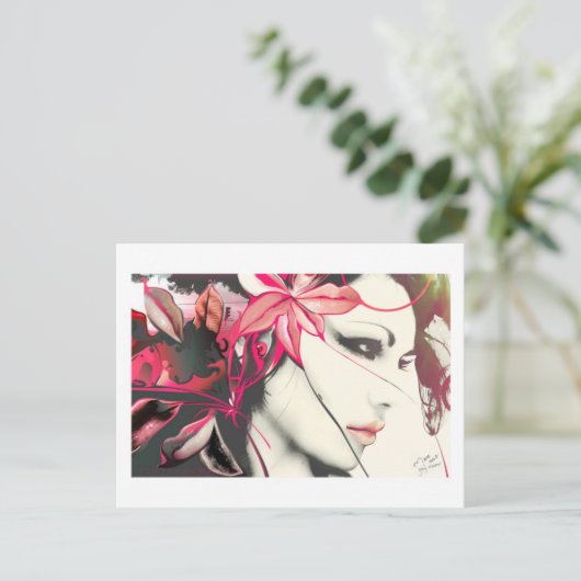 Het grijze Briefkaart van de Kwestie (Staand voorkant)