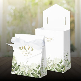 Het Grijze Foliage Gold-Baby shower Bedankdoosjes