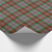 Het Grijze Geruite Schotse wollen stof van de clan Cadeaupapier (Hoek)