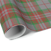 Het Grijze Geruite Schotse wollen stof van de clan Cadeaupapier (Rol Hoek)