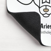 Het grijze goud personaliseert muismat (Hoek)