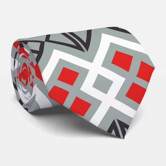 Het grijze rood van Lodge Stropdas (Opgerold)