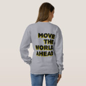 Het grijze sweatshirt van vrouwen - Verplaats de w (Achterkant volledig)