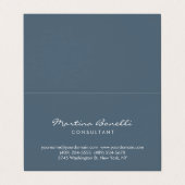 Het grijze Visitekaartje van het Manuscript van Pa (Buitenkant ongevouwen)