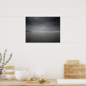 Het grijze zee poster (Keuken)