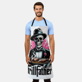 Het Grillfather-Schort Schort (Gedragen)