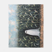 Het grillige Spookmaïsgebied Schilderen Fleece Deken (Voorkant)