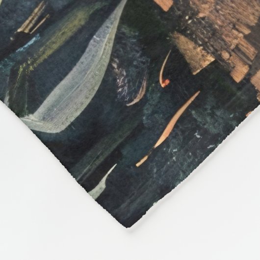 Het grillige Spookmaïsgebied Schilderen Fleece Deken (Hoek)