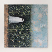 Het grillige Spookmaïsgebied Schilderen Legpuzzel (Horizontaal)