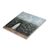 Het grillige Spookmaïsgebied Schilderen Tegeltje (Zijkant)