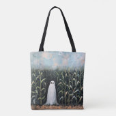 Het grillige Spookmaïsgebied Schilderen Tote Bag (Achterkant)